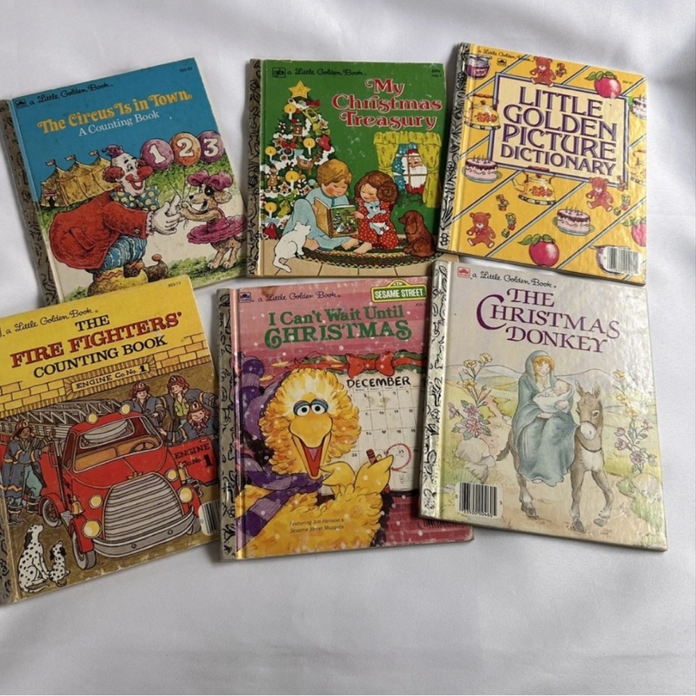 Lot of 6 Little Golden Books vintage